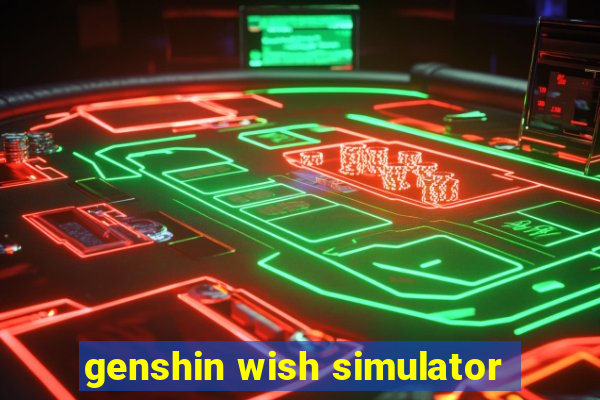 genshin wish simulator